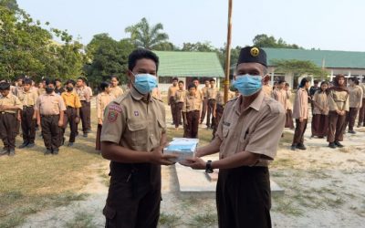 SMPN 3 Gunung Timang Tetap Berikan Layanan Pembelajaran melalui Tatap Muka Terbatas dan PJJ di Tengah Kabut Asap Karhutla