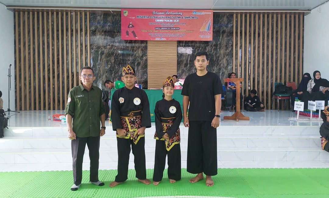 Siswa SMPN 3 Gunung Timang Tampil di O2SN Pencak Silat Tingkat Kabupaten